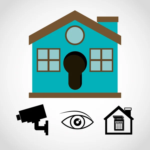 Security systems design — Stock Vector