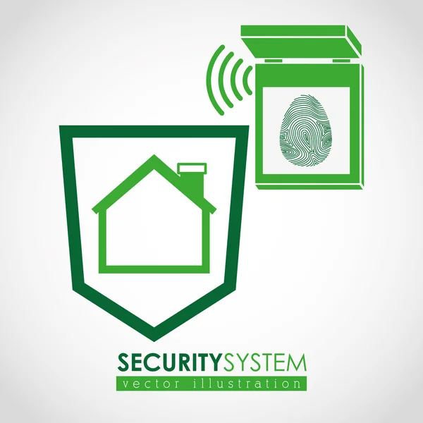 Security systems design — Stock Vector