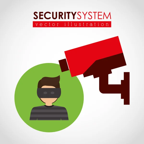Progettazione di sistemi di sicurezza — Vettoriale Stock