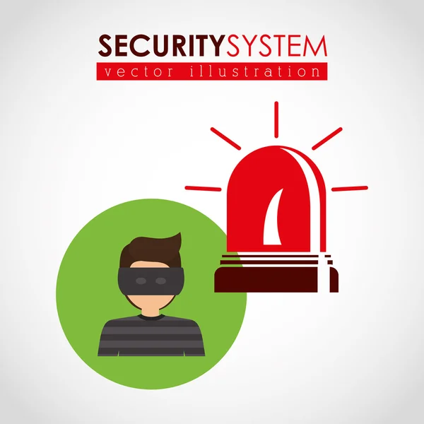 Diseño de sistemas de seguridad — Vector de stock