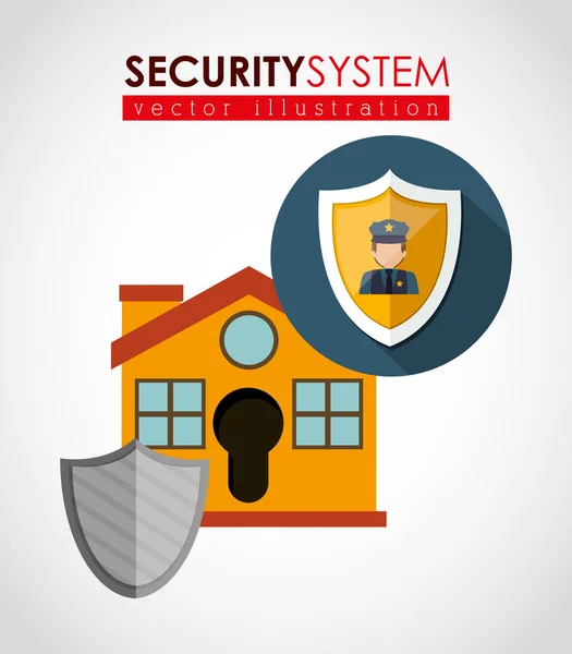 Design von Sicherheitssystemen — Stockvektor
