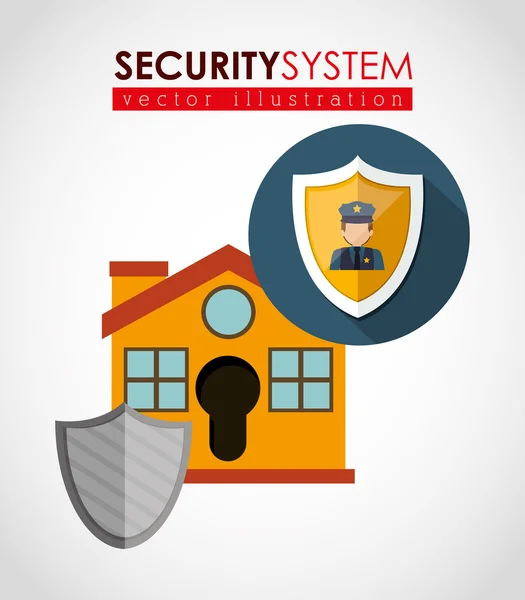 Diseño de sistemas de seguridad — Vector de stock