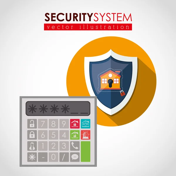 Security systems design — Stock Vector