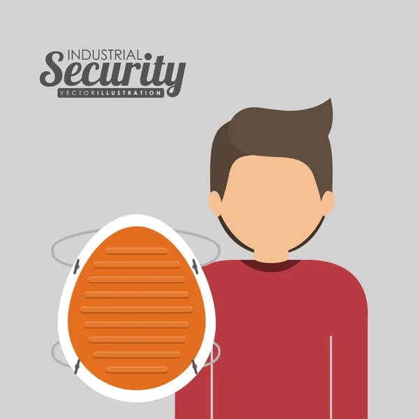 Diseño de seguridad industrial — Vector de stock