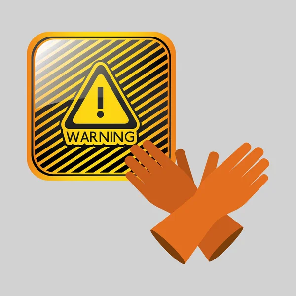 Danger avertissement conception — Image vectorielle