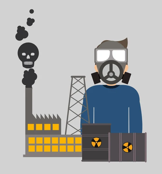 Projeto de segurança industrial — Vetor de Stock