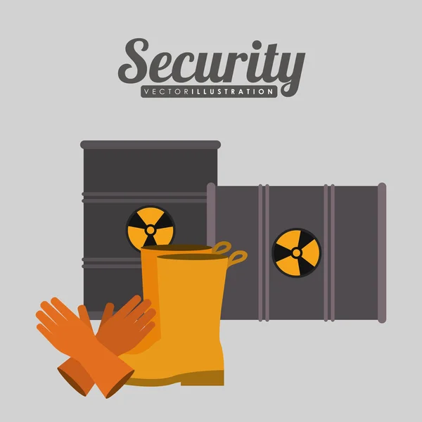 Industrial security design — Stock Vector