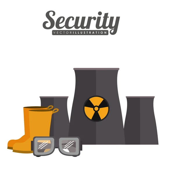 Industrial security design — Stock Vector