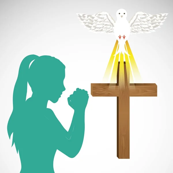 Conception de religion catholique — Image vectorielle