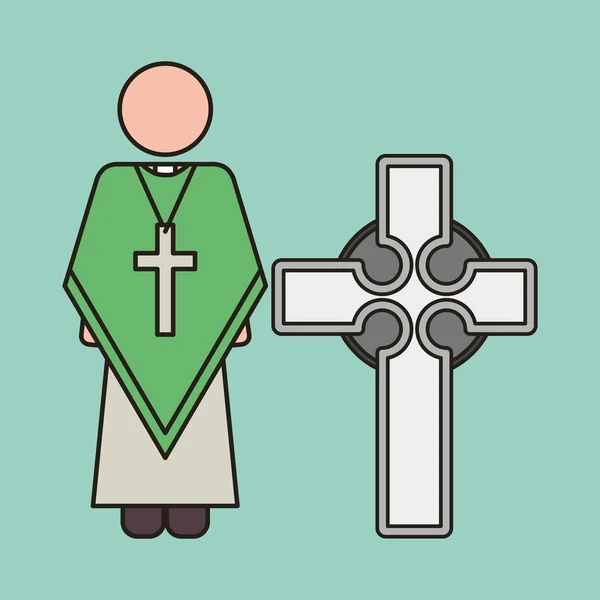 가톨릭 종교 디자인 — 스톡 벡터