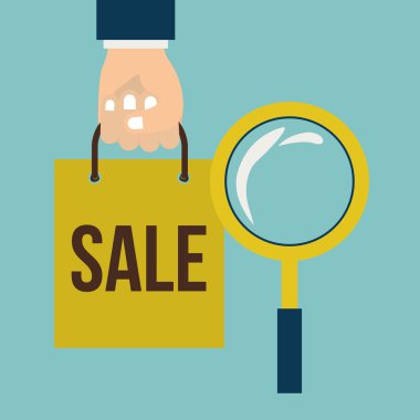 Ürün satın alma, illüstrasyon vektör