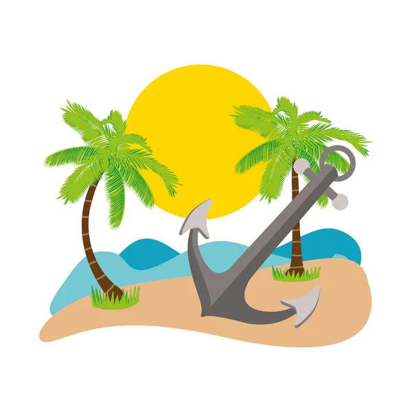 Vacaciones de verano diseño — Vector de stock