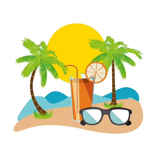 Summer vacations design — Stock Vector