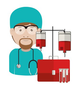 Mesleki Tıp, vektör çizim