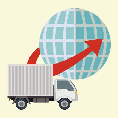 Teslimat Servisi, vektör çizim