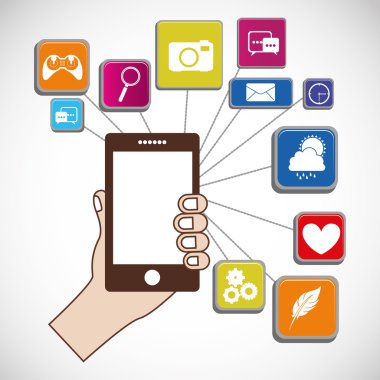 Apps store, vektör çizim