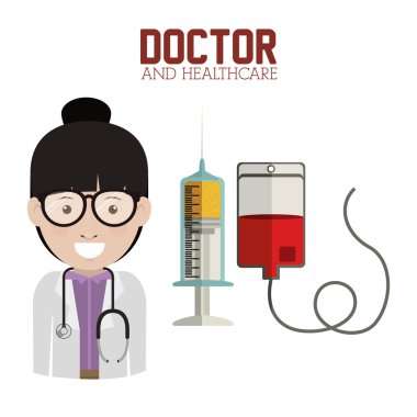 Mesleki Tıp, vektör çizim