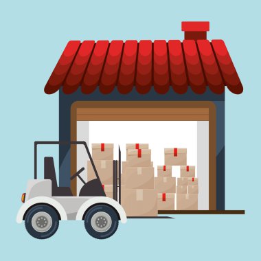 Teslimat Servisi, vektör çizim