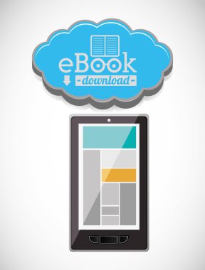 Online Kitabevi, vektör çizim