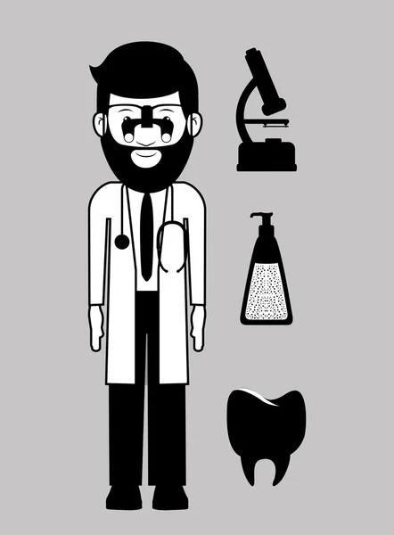 การแพทย์อาชีพ, ภาพวาดเวกเตอร์ — ภาพเวกเตอร์สต็อก