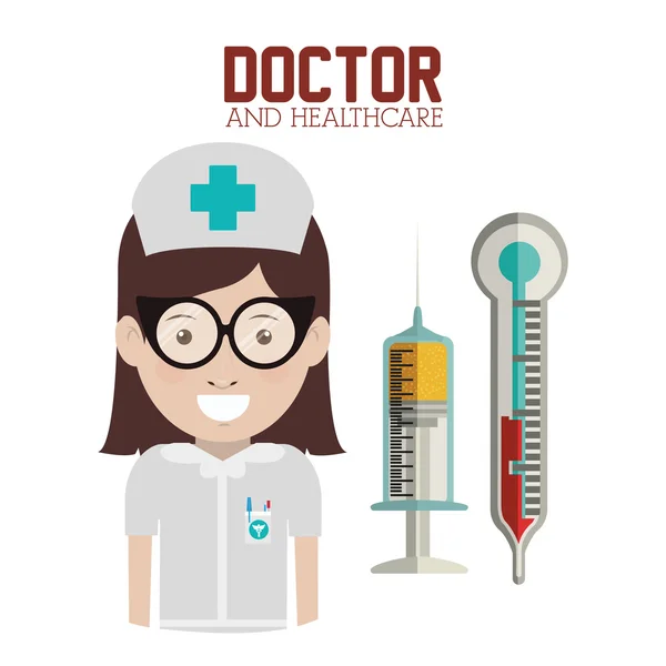 Occupational medicine, vector illustration — Stock Vector