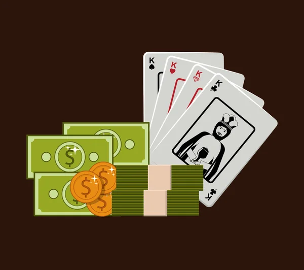 Casino Spiele Design — Stockvektor