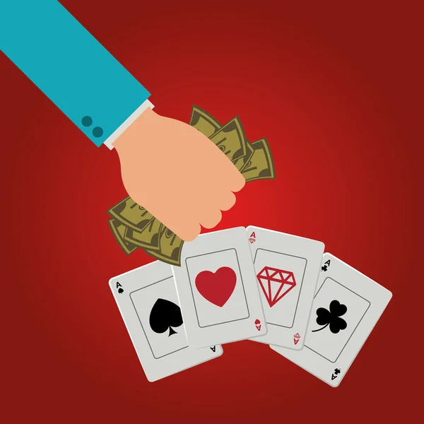 Casino játékok tervezése — Stock Vector