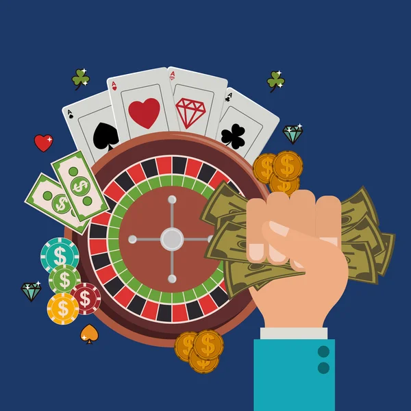 Casino games design — Stock Vector