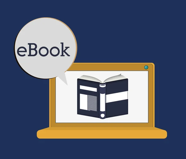 Librería en línea, ilustración vectorial — Vector de stock