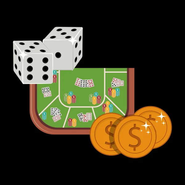 Casino Spiele Design — Stockvektor