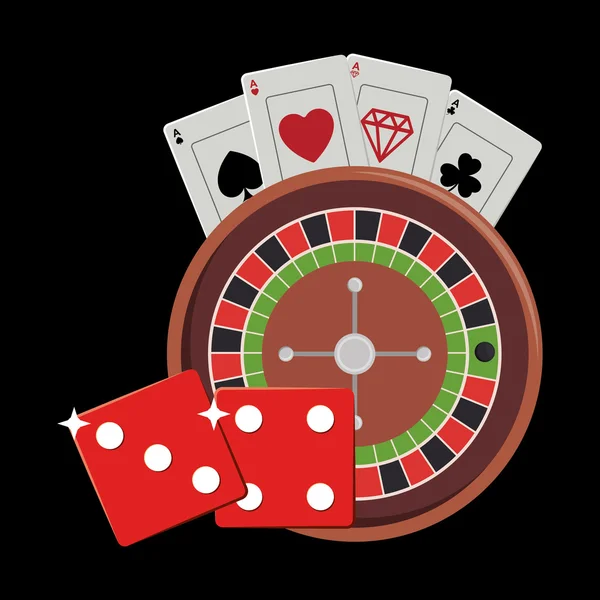 Casino games design — Stock Vector