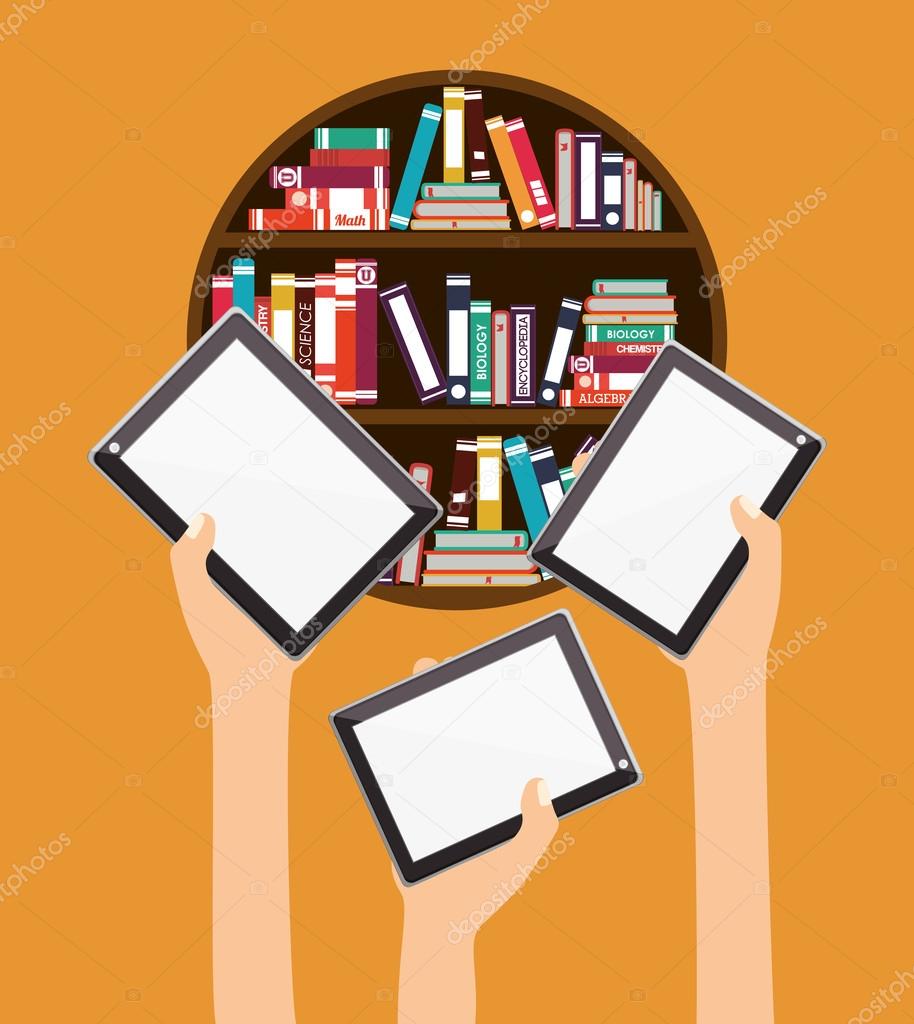 online bookstore , vector illustration