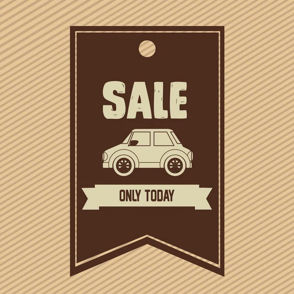 Cars on sale — Stock Vector