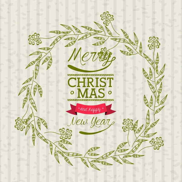 Happy merry christmas design — Stock vektor