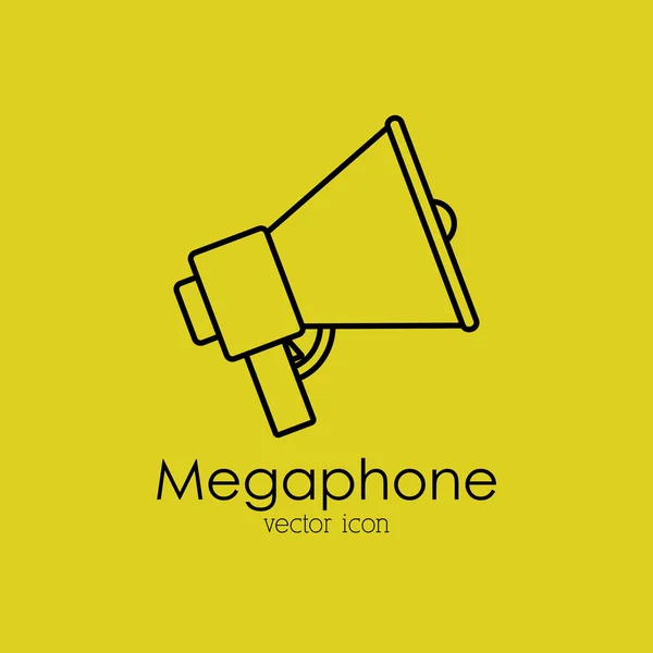 Design icône isolée mégaphone — Image vectorielle