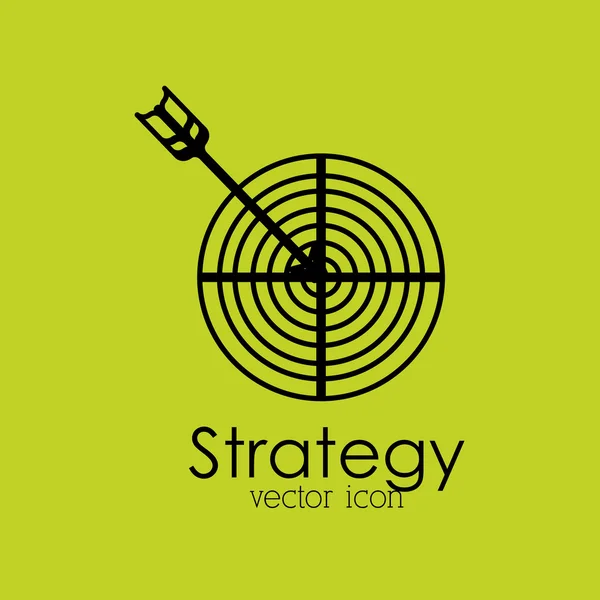 Strategie isoliertes Icon-Design — Stockvektor