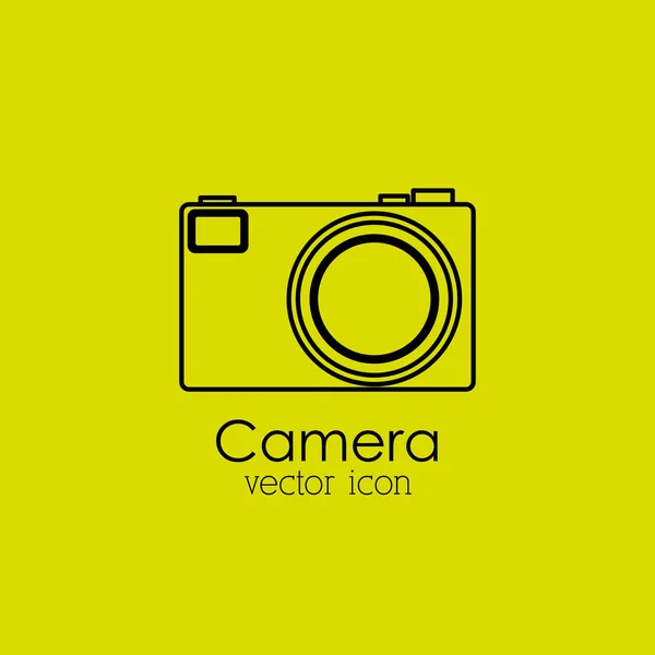 Kamera isoliertes Icon-Design — Stockvektor