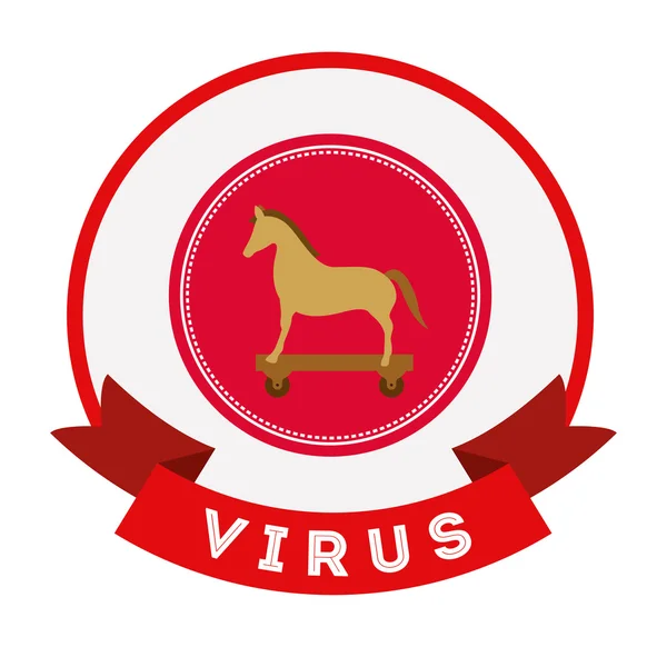Защита от вирусов — стоковый вектор