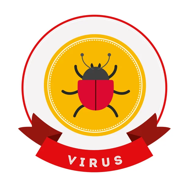 Conception de protection contre les virus — Image vectorielle