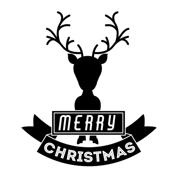 Happy merry christmas design — Stock vektor