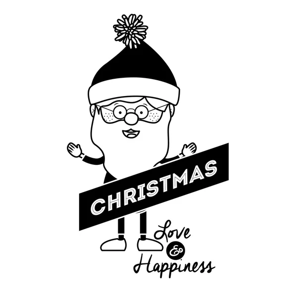 Feliz feliz feliz diseño de Navidad — Vector de stock