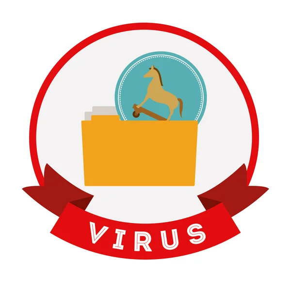 Conception de protection contre les virus — Image vectorielle