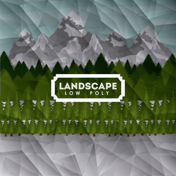 Landscape design , vector illustration