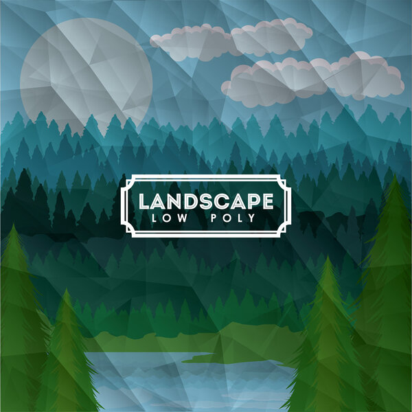 Landscape design , vector illustration