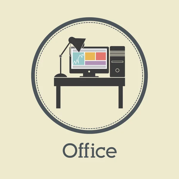 Fournitures de bureau design — Image vectorielle