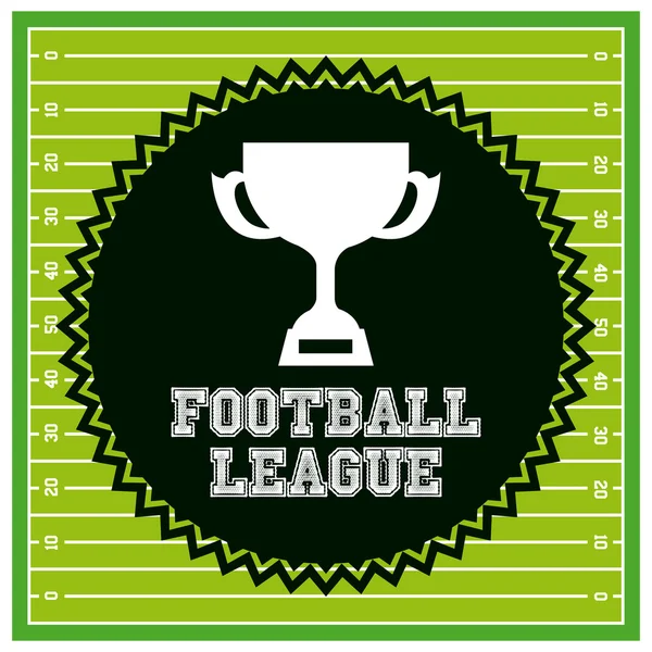 Diseño de la liga de fútbol americano — Archivo Imágenes Vectoriales