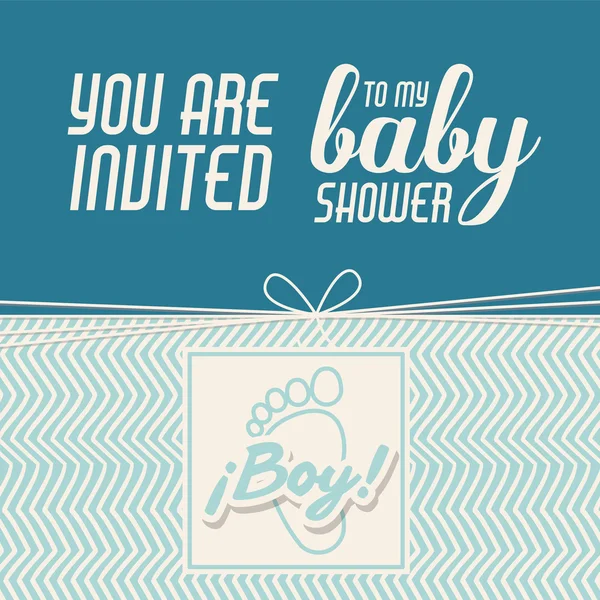 Baby shower invitation design — Stock Vector