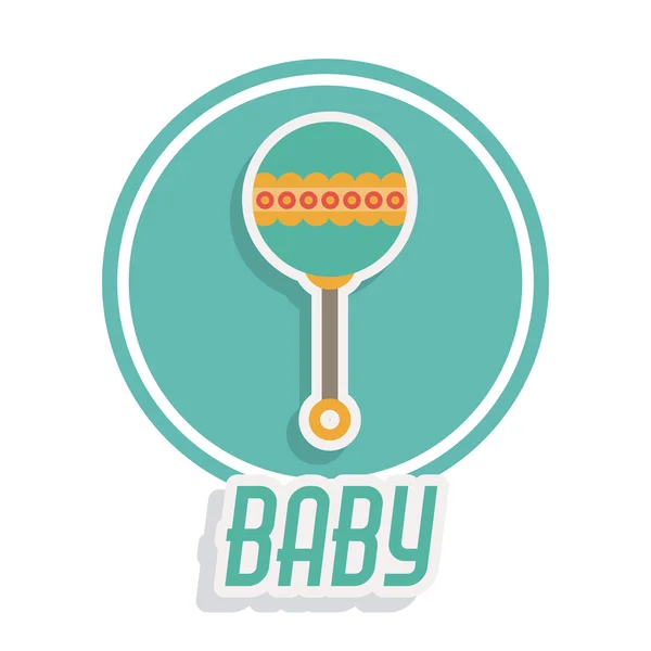 Bebê chuveiro convite design —  Vetores de Stock