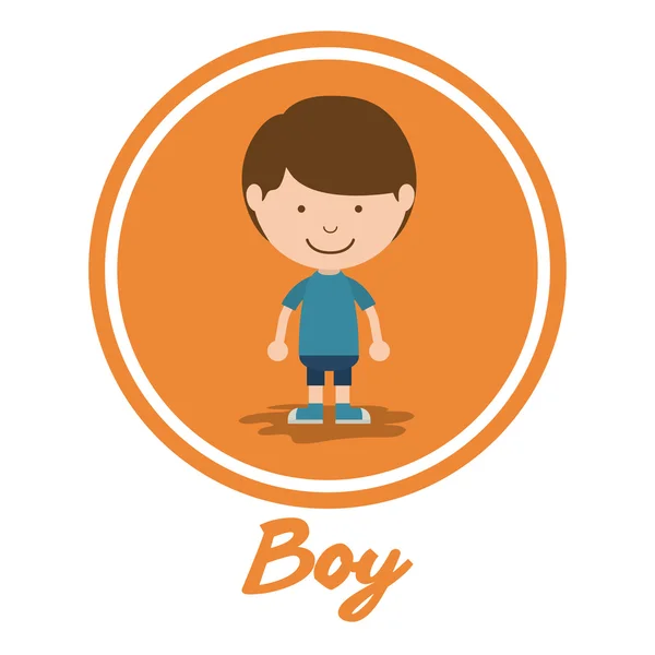 Boy smiling design — Stock Vector