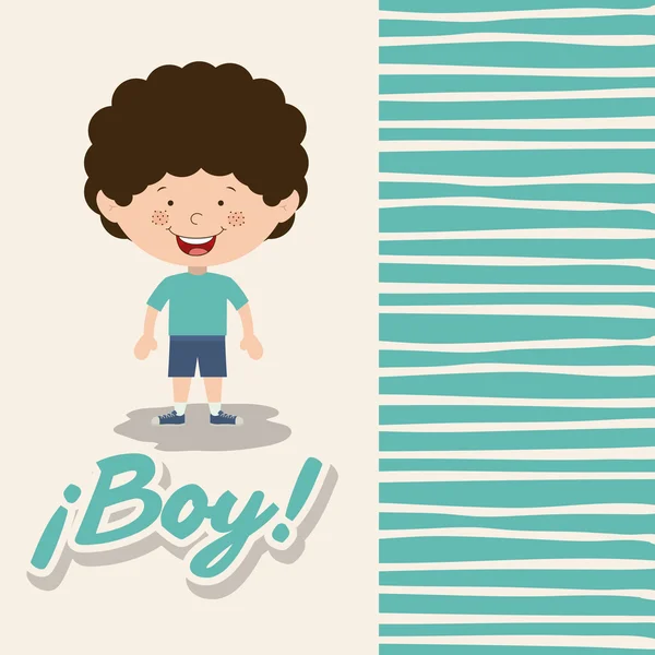 Boy smiling design — Stock Vector